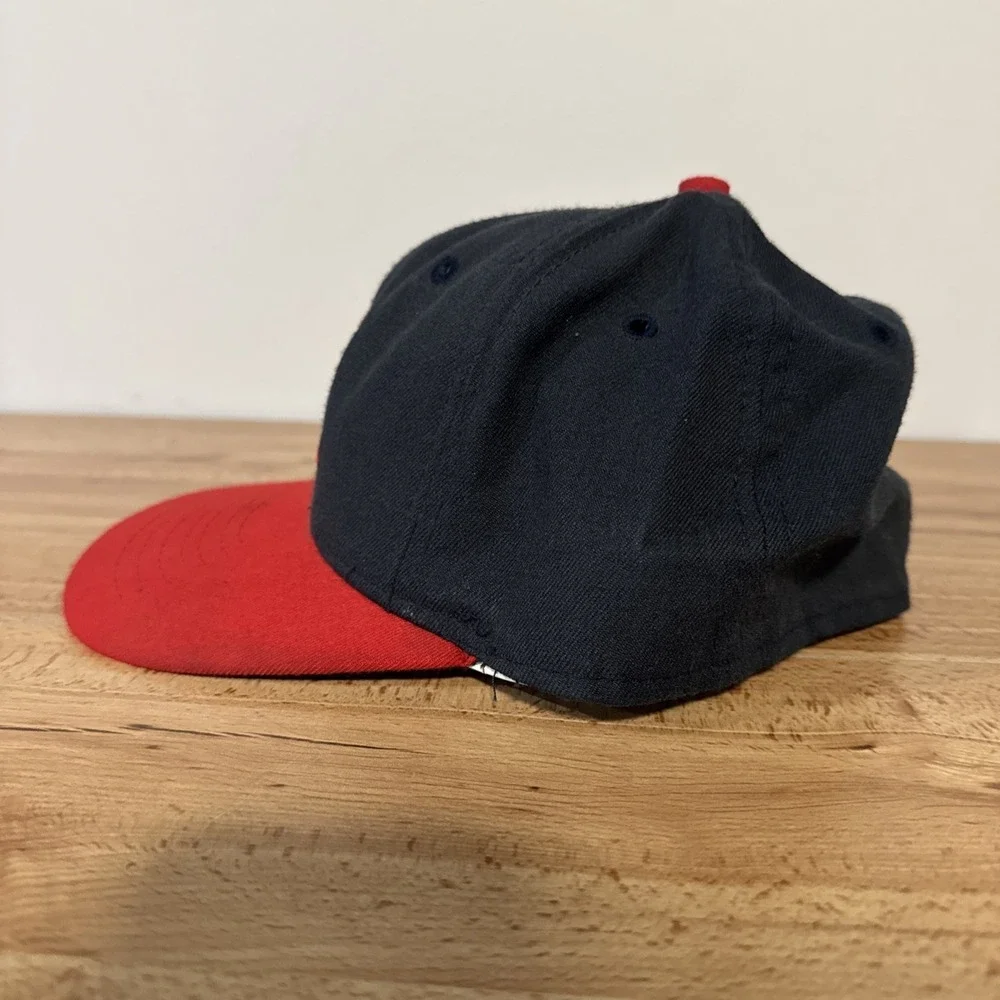 VTG Roman Pro St Louis Cardinals Hat Fitted 7 3/8 MLB Wool Cap Navy Red USA Made - Picture 3 of 9